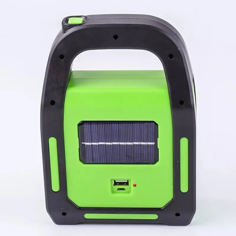 Rechargeable LED Floodlight, Solar Charging with Powerbank