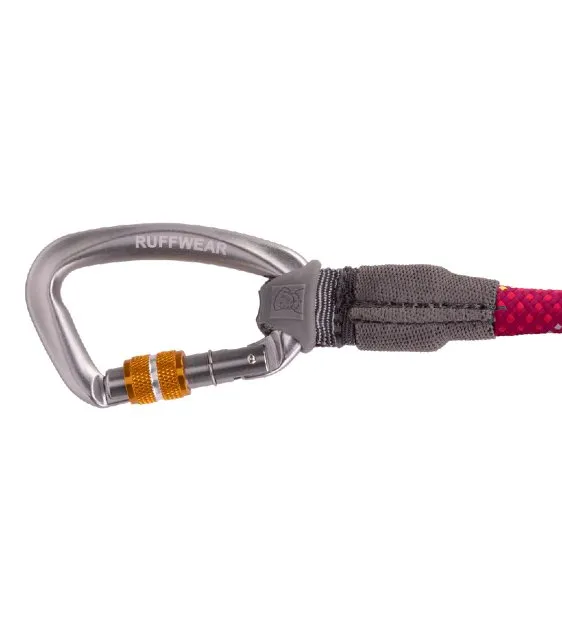 Ruffwear Knot-a-Leash™ Reflective Rope Dog Leash with Locking Carabiner (Hibiscus Pink)