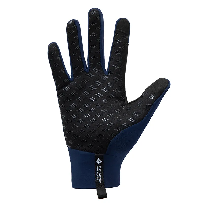 Santic LandShow Navy Men Winter Full Finger Thermal Cycle Gloves