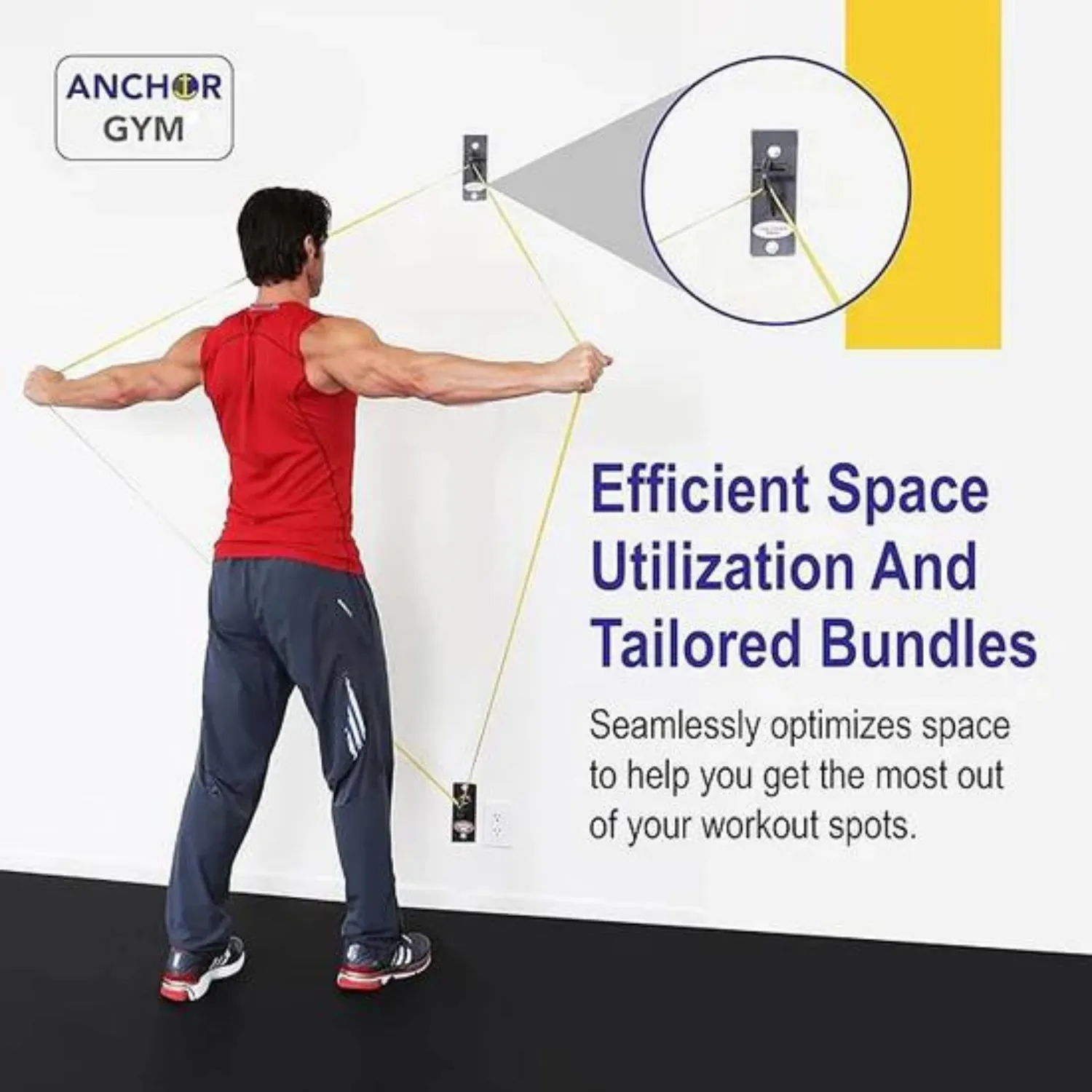 Single Anchor by Anchor Gym | Secure Wall Mount & Gym Workout