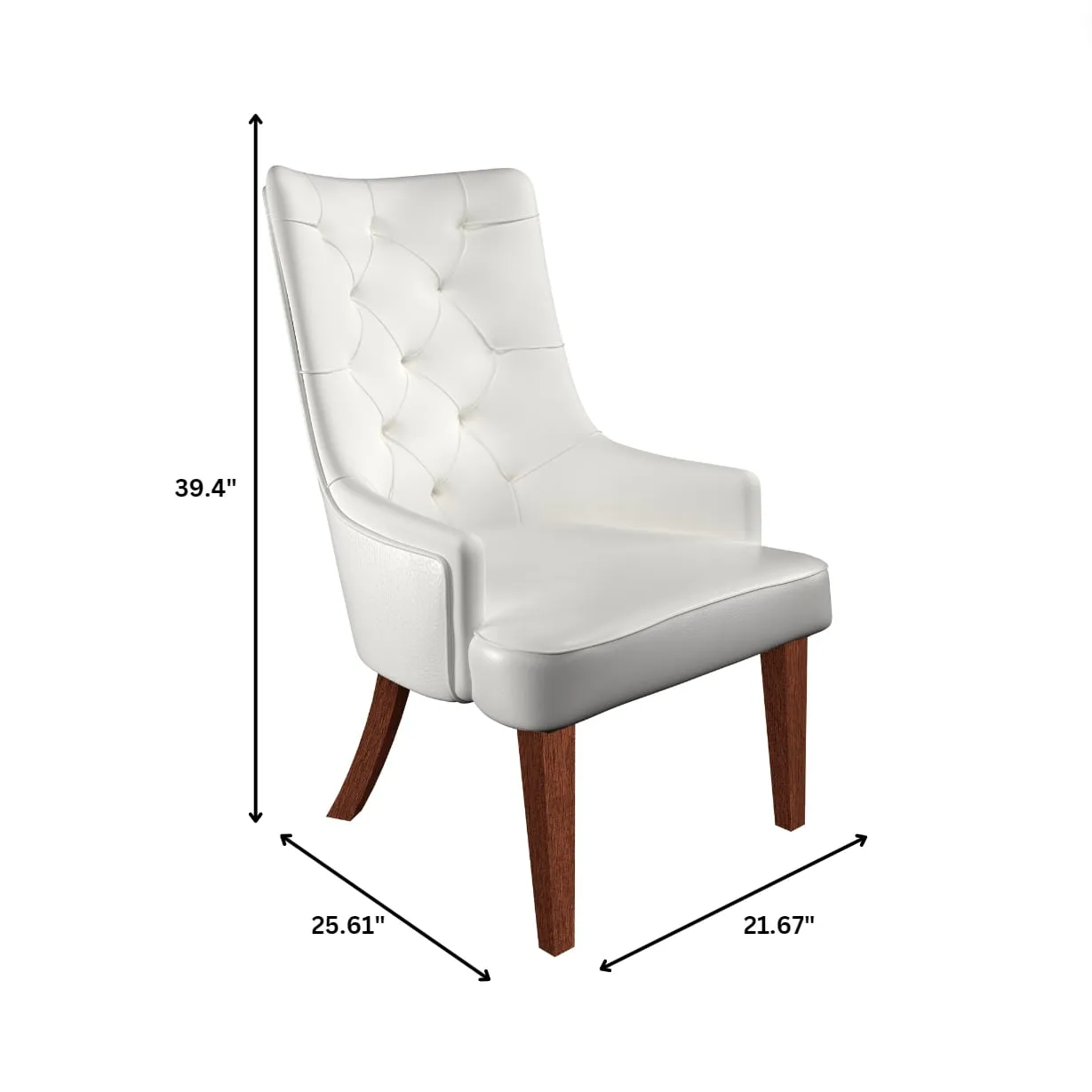 Spruce Collection Modern Wooden Dining Chair in Beige Velvet Set of 4