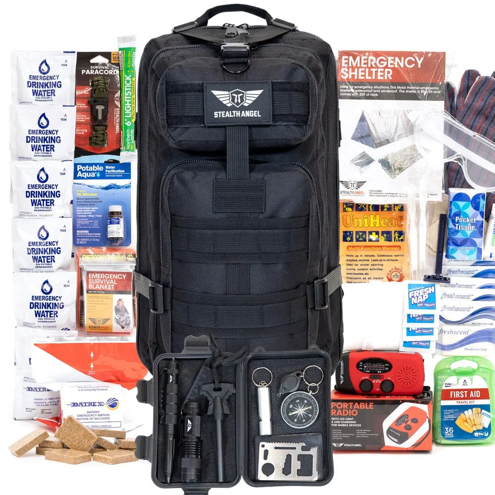 Stealth Angel 1 Person Emergency Kit / Survival Bag (72 Hours)