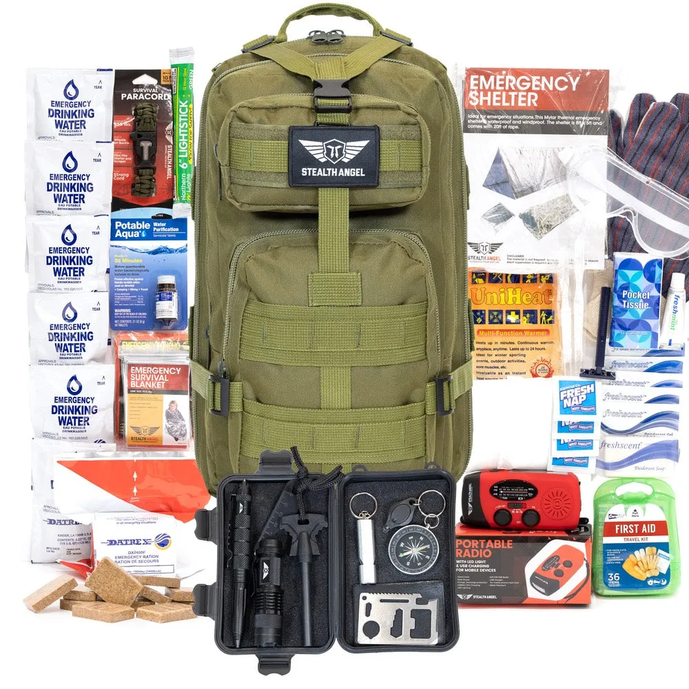 Stealth Angel 1 Person Emergency Kit / Survival Bag (72 Hours)