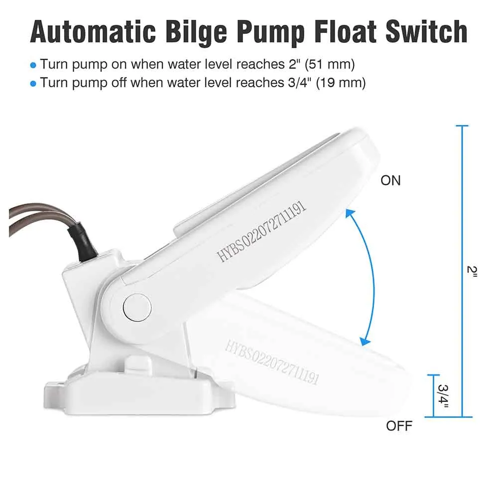 TheLAShop 12V Electric Bilge Pump Marine Boat Yacht, 1100GPH