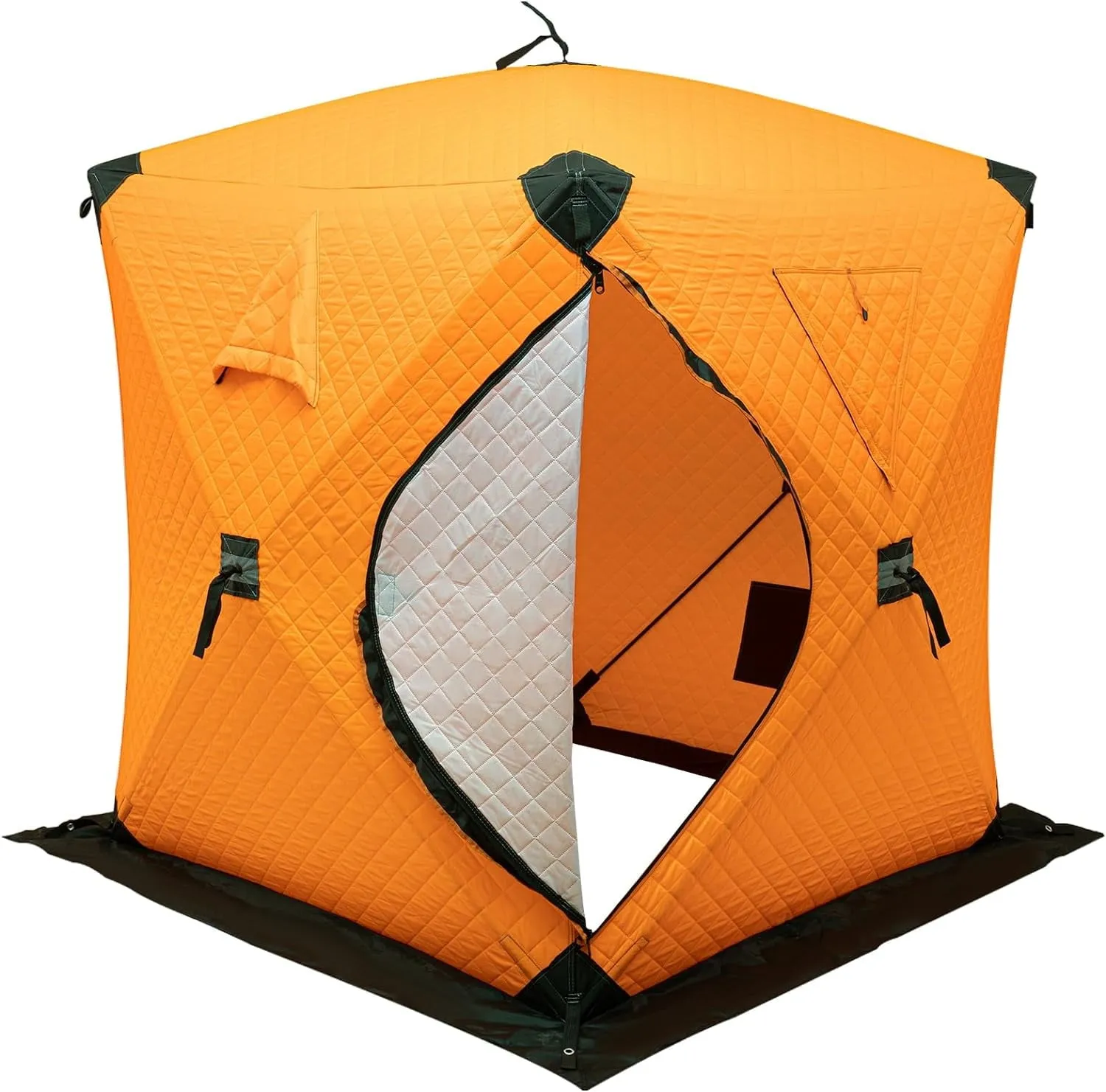 timeless Tent Outdoor Winter 1-2 People Oxford Cloth Fiberglass Pole Ice Fishing Tent Portable Outdoor Camping Bathroom Toilet Tent Changing Room Privacy Shelter Hiking and Beach Shade Picnic Fishing