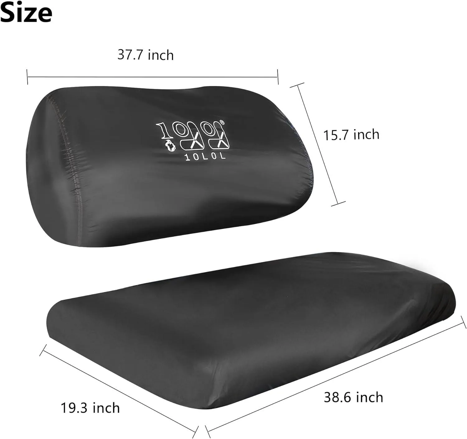 Universal Golf Cart Seat Dust Cover for Yamaha, EZGO, Club Car - 10L0L