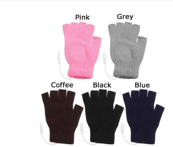 USB Heated Rechargeable Mitten Gloves